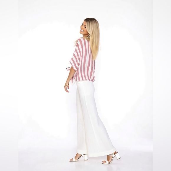 NWOT RAILS Thea Tie Front Button Up in Seville Stripe - Picture 4 of 16